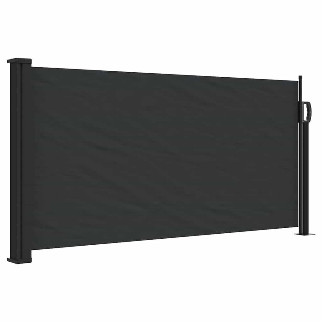 Bočna tenda na uvlačenje crna 100 x 300 cm