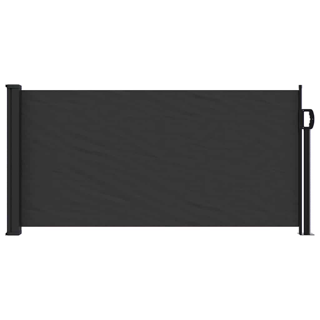 Bočna tenda na uvlačenje crna 100 x 300 cm