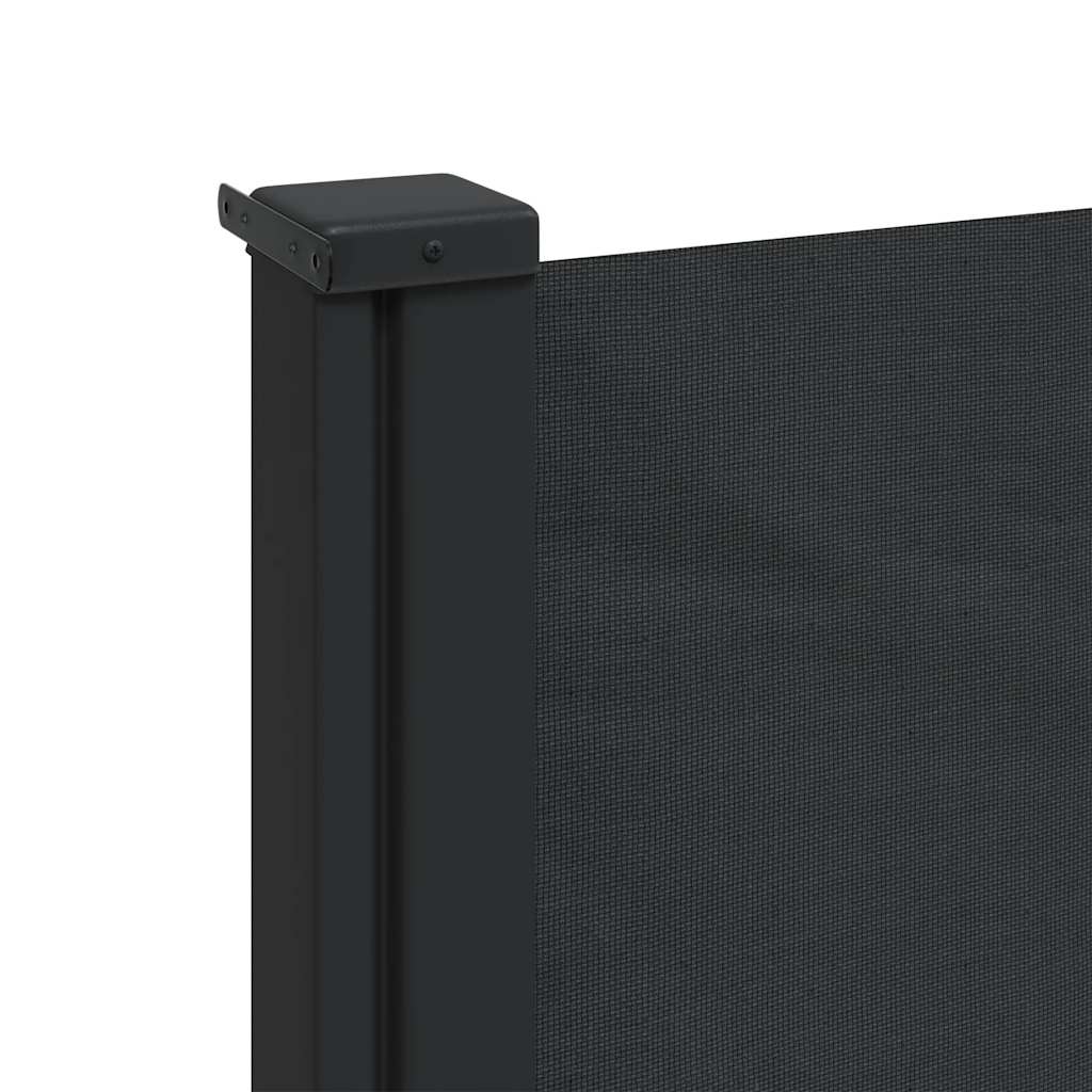 Bočna tenda na uvlačenje crna 100 x 300 cm