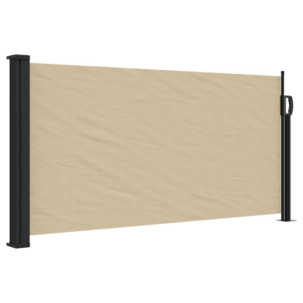 Bočna tenda na uvlačenje bež 100 x 300 cm