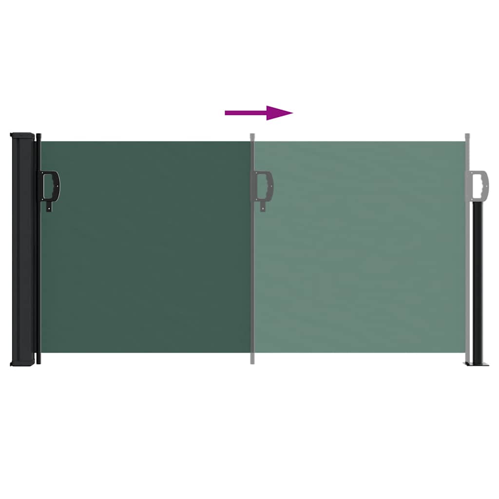 Bočna tenda na uvlačenje tamnozelena 100 x 300 cm