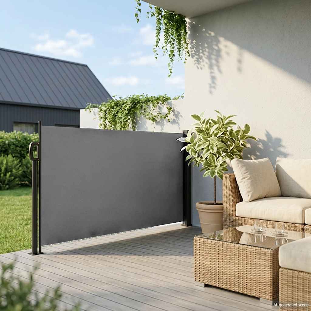 Uvlačna bočna tenda antracit boje 117 x 300 cm