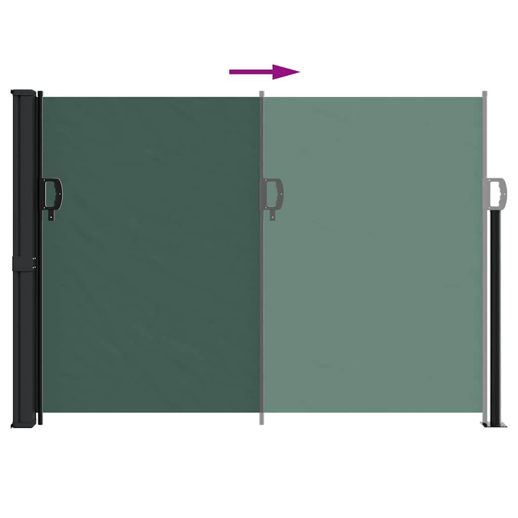 Bočna tenda na uvlačenje tamnozelena 140 x 300 cm
