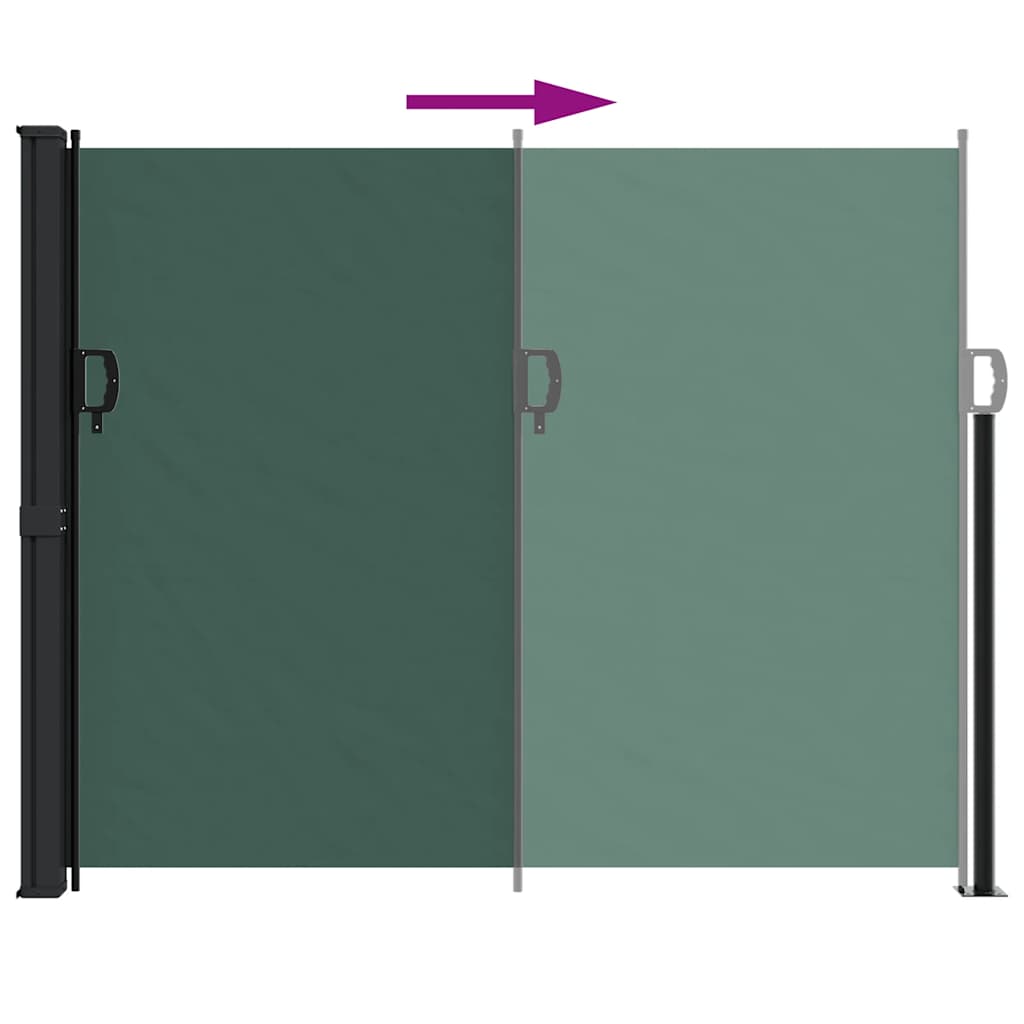 Bočna tenda na uvlačenje tamnozelena 160 x 300 cm