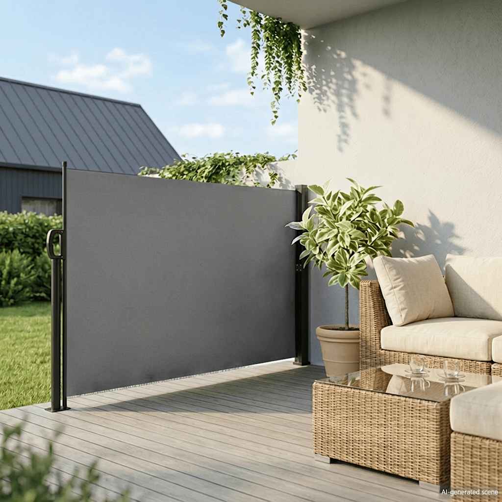 Uvlačna bočna tenda antracit boje 160x300 cm