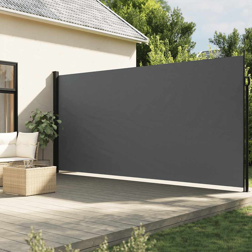 Uvlačna bočna tenda antracit boje 200x300 cm