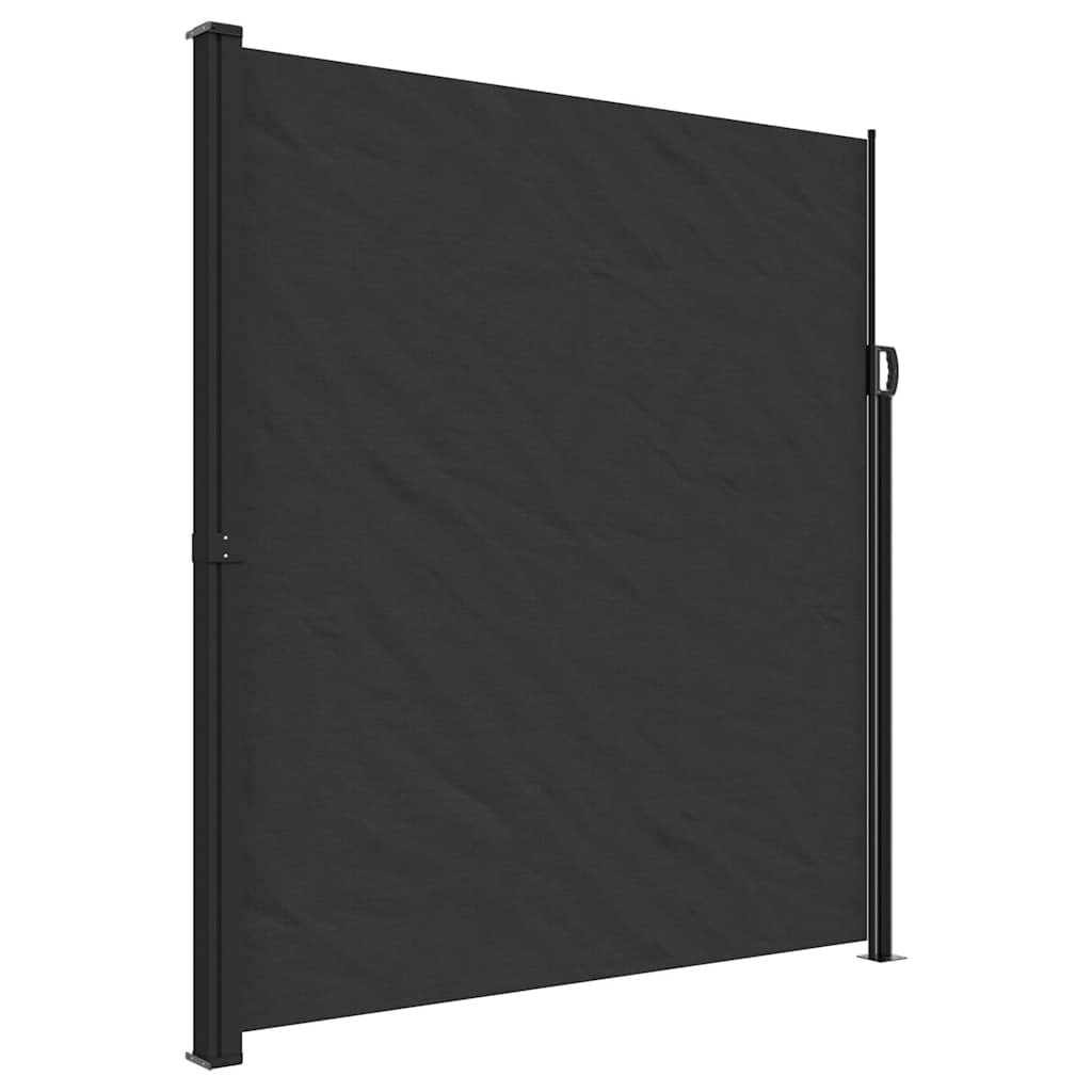 Bočna tenda na uvlačenje crna 220 x 300 cm