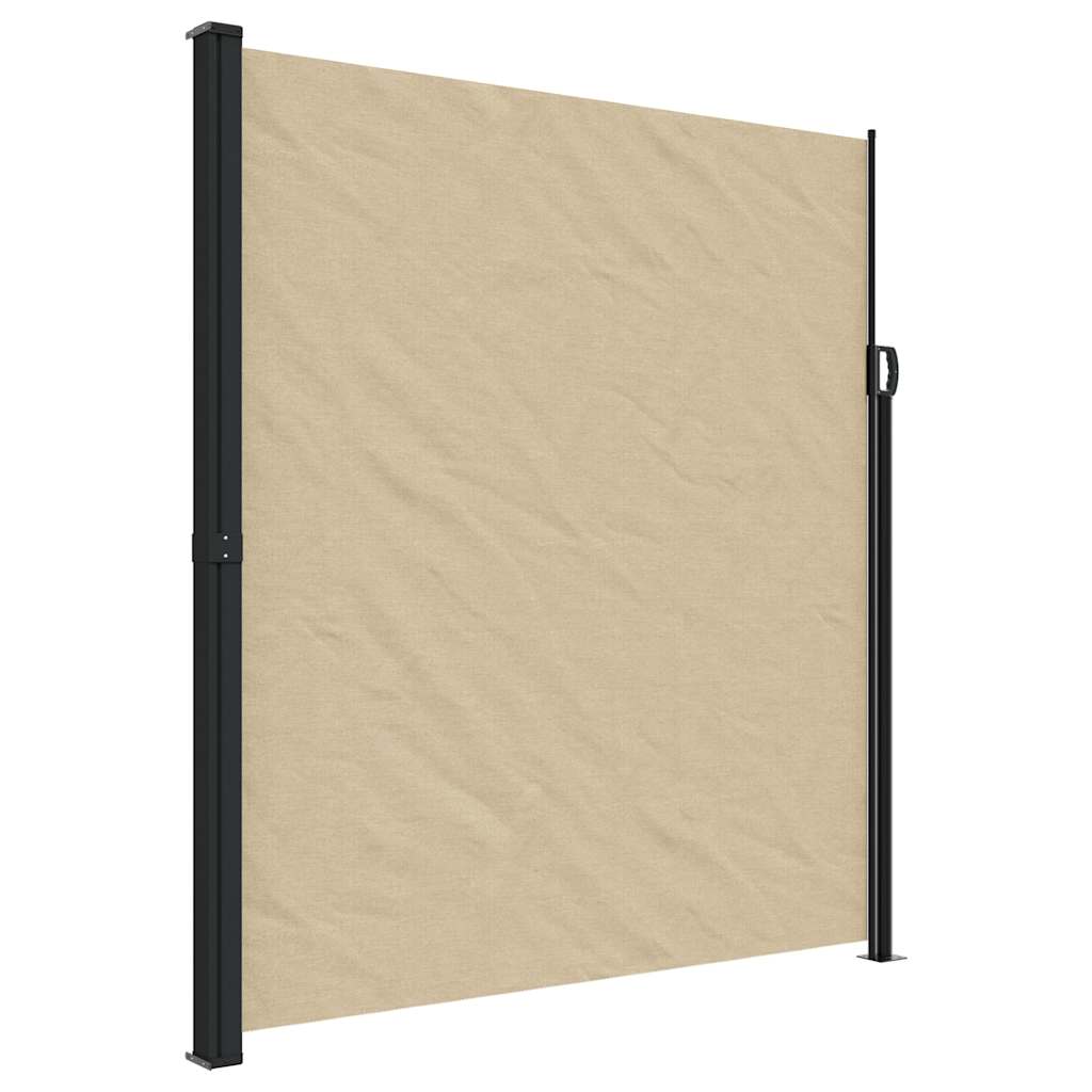 Bočna tenda na uvlačenje bež 220 x 300 cm