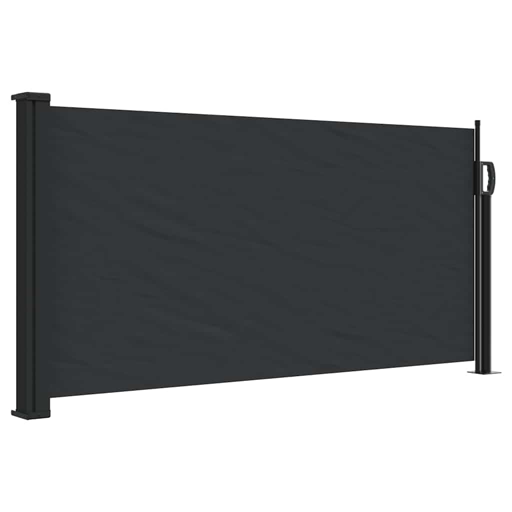 Bočna tenda na uvlačenje crna 100 x 500 cm