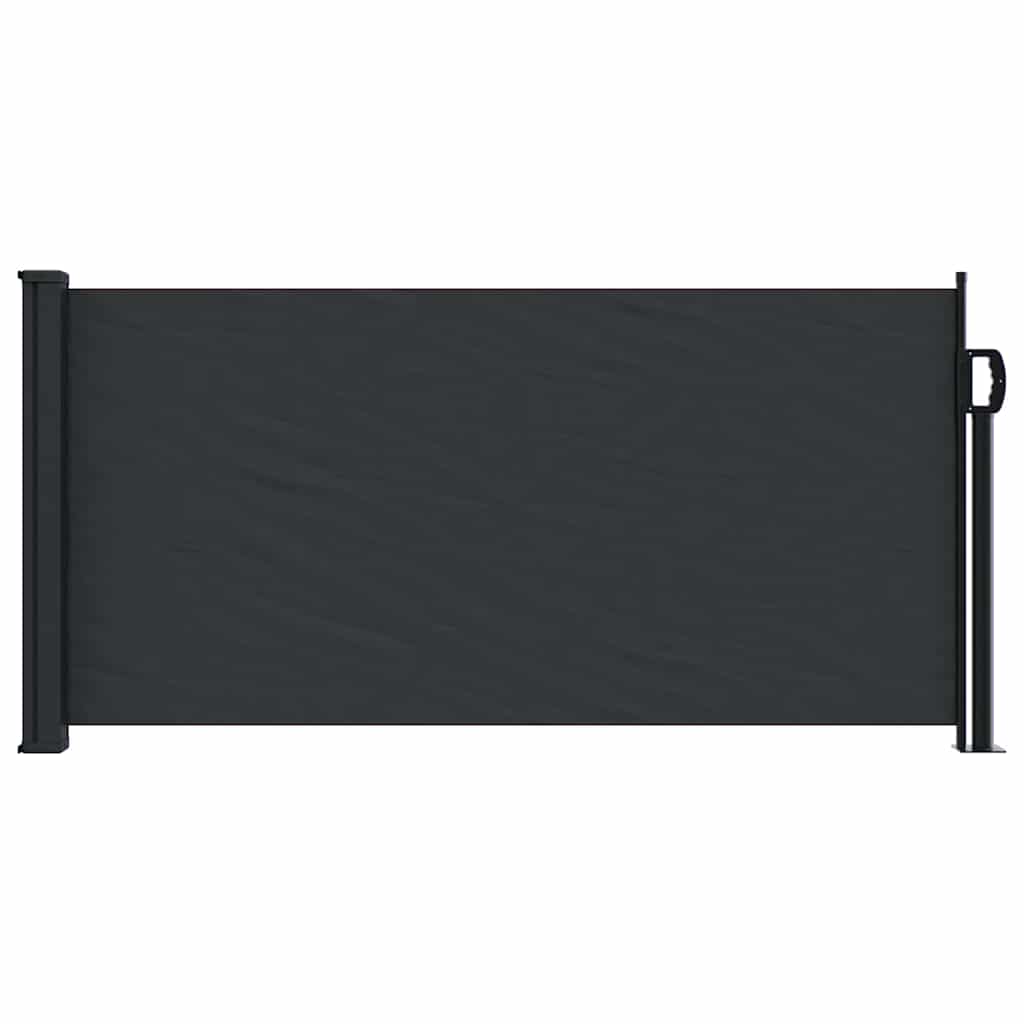 Bočna tenda na uvlačenje crna 100 x 500 cm