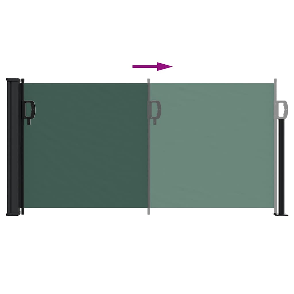 Bočna tenda na uvlačenje tamnozelena 100x500 cm