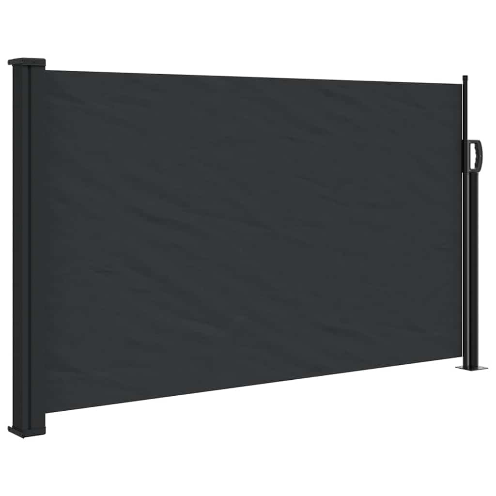 Bočna tenda na uvlačenje crna 120 x 500 cm