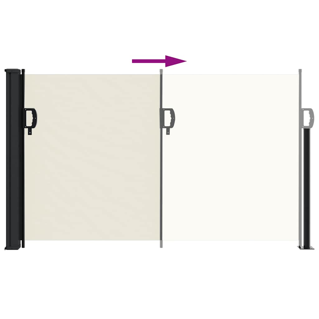 Bočna tenda na uvlačenje krem 120 x 500 cm