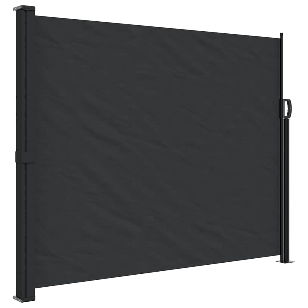 Bočna tenda na uvlačenje crna 160 x 500 cm