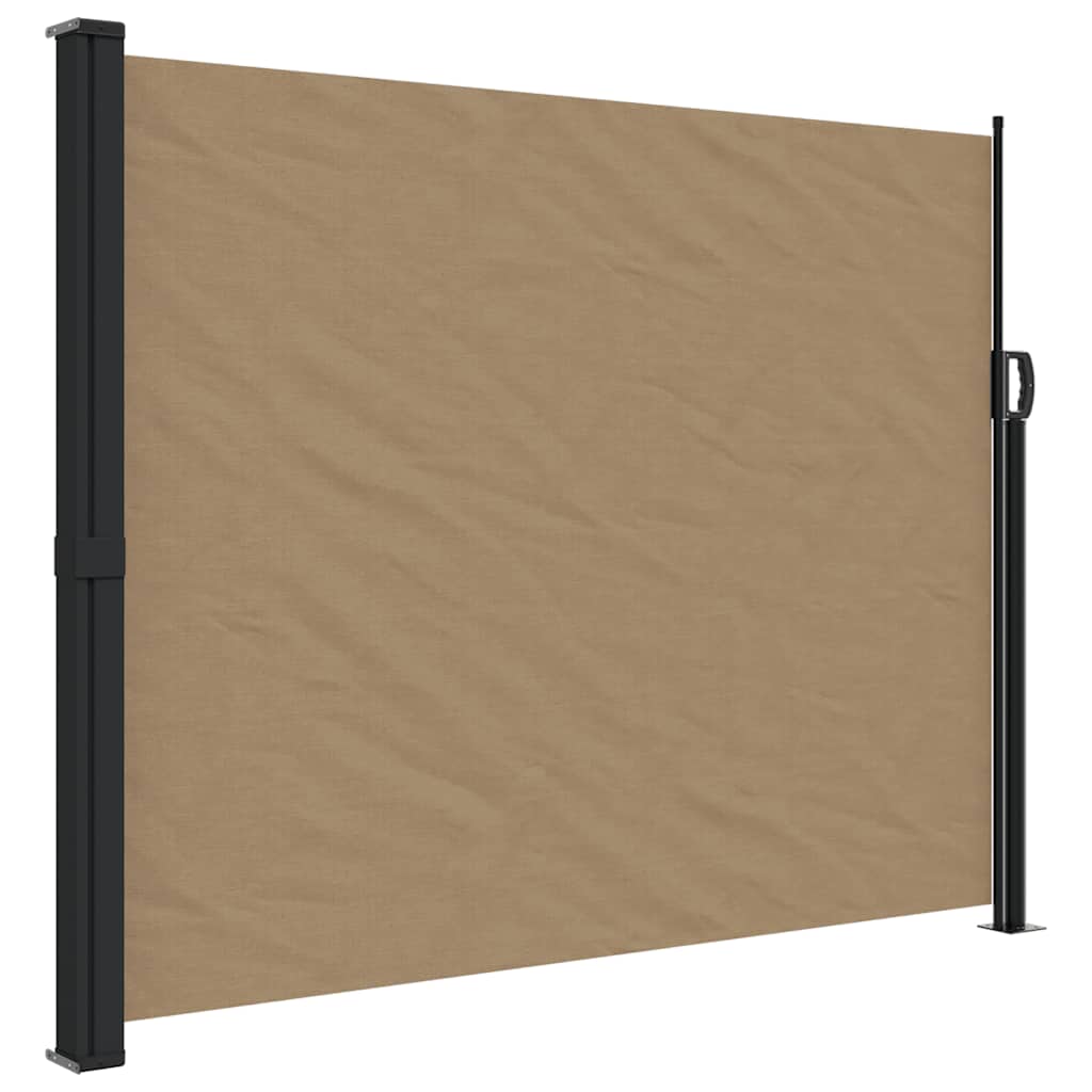 Bočna tenda na uvlačenje smeđesiva 160 x 500 cm