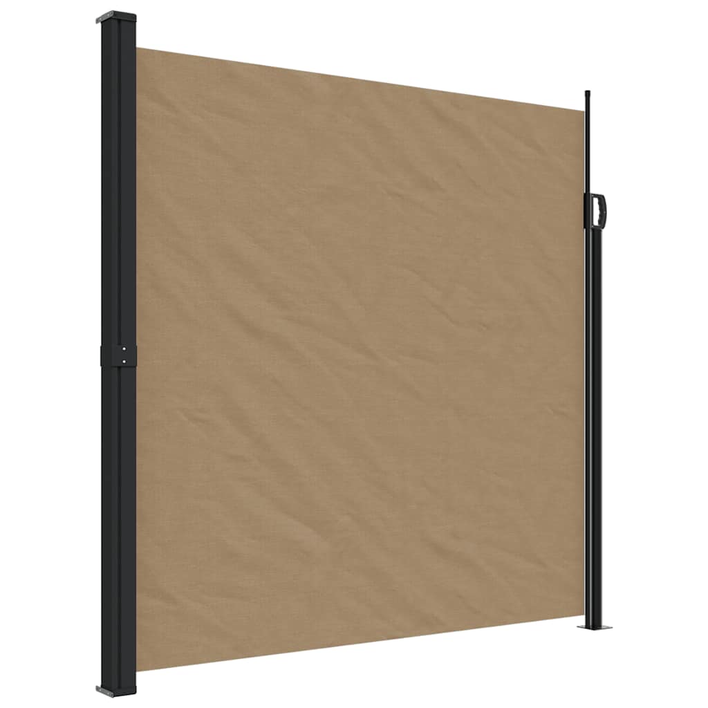 Bočna tenda na uvlačenje smeđesiva 200 x 500 cm