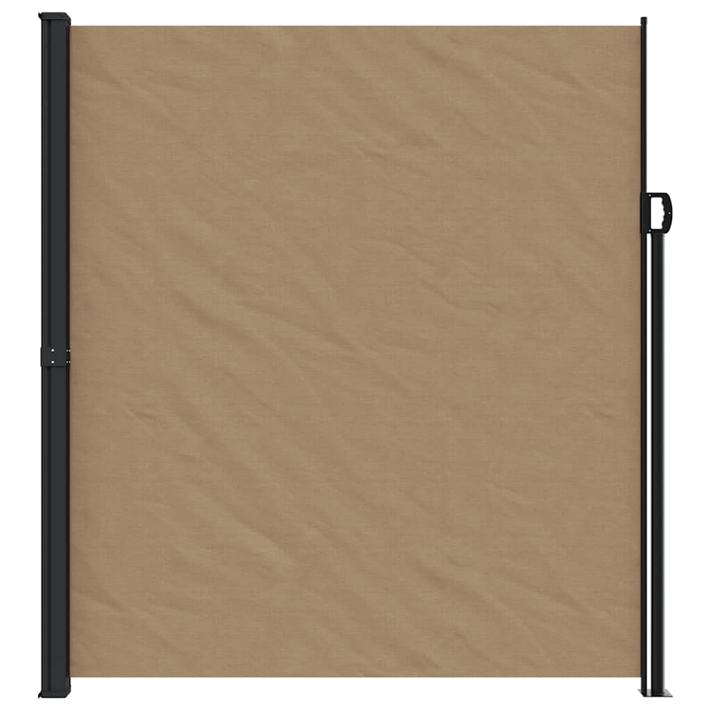 Bočna tenda na uvlačenje smeđesiva 220 x 500 cm