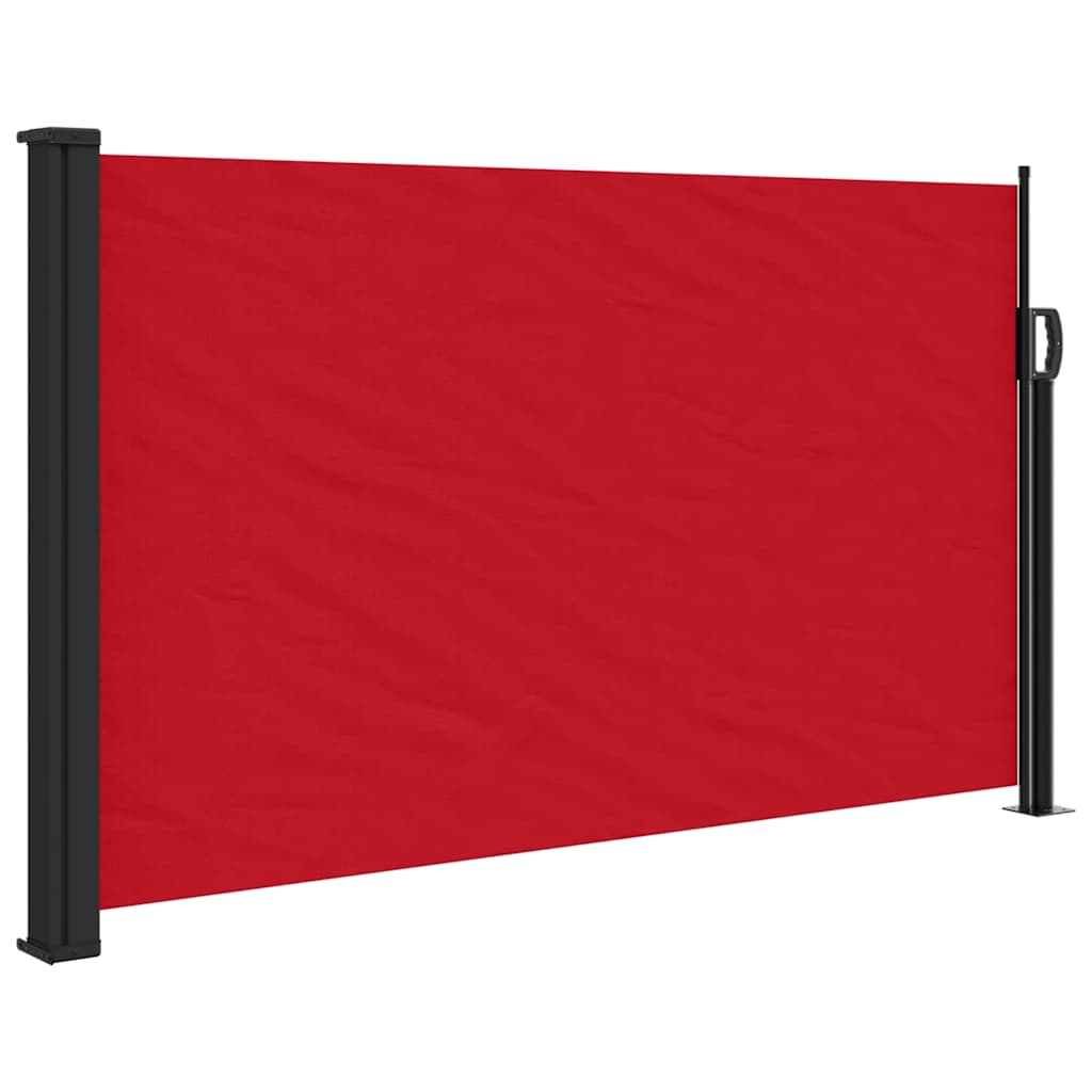 Uvlačiva bočna tenda 120 x 600 cm crvena
