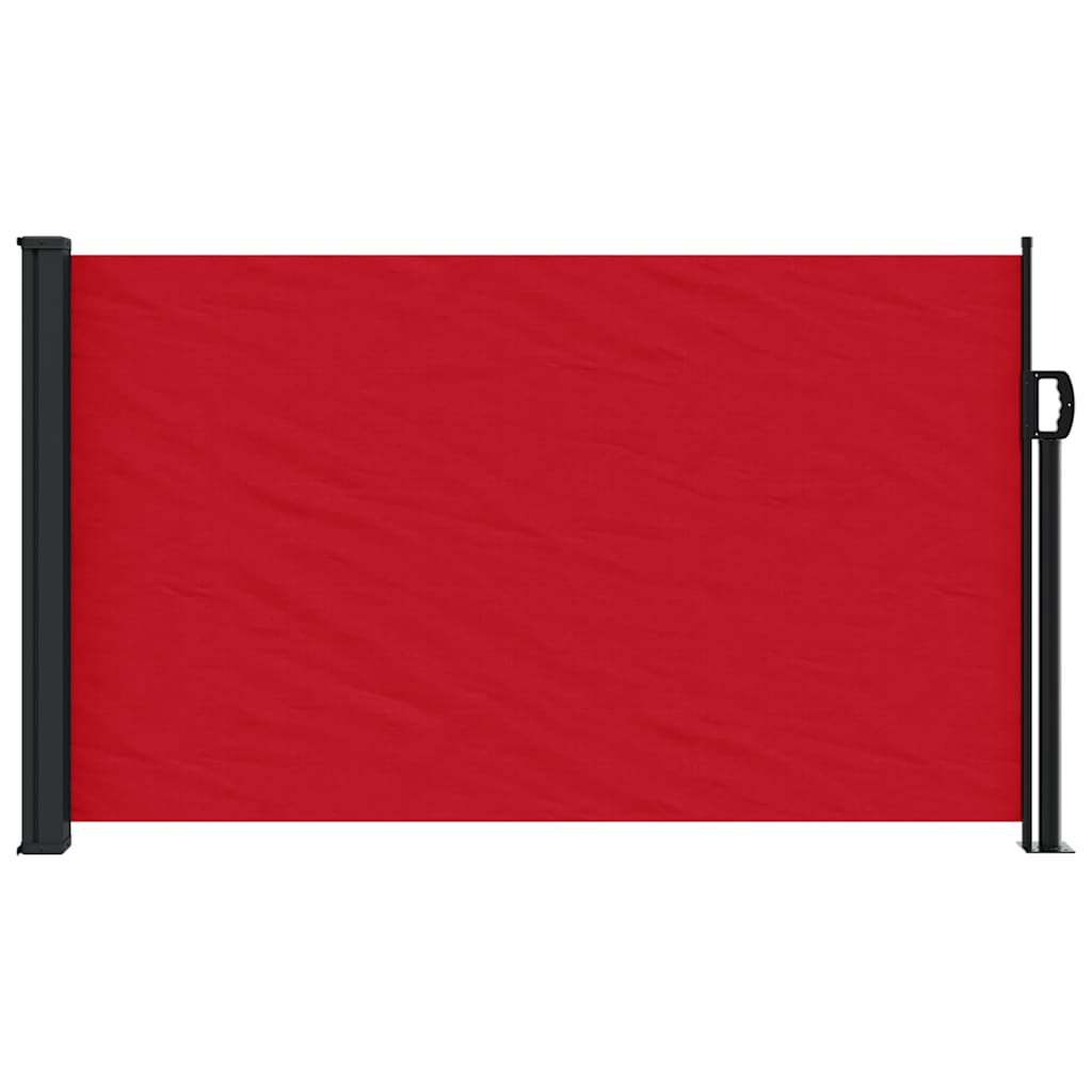 Uvlačiva bočna tenda 120 x 600 cm crvena