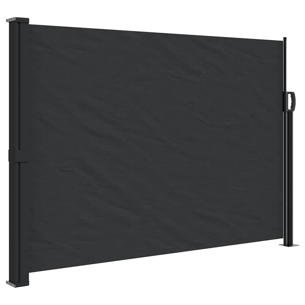 Uvlačiva bočna tenda 140 x 600 cm crna