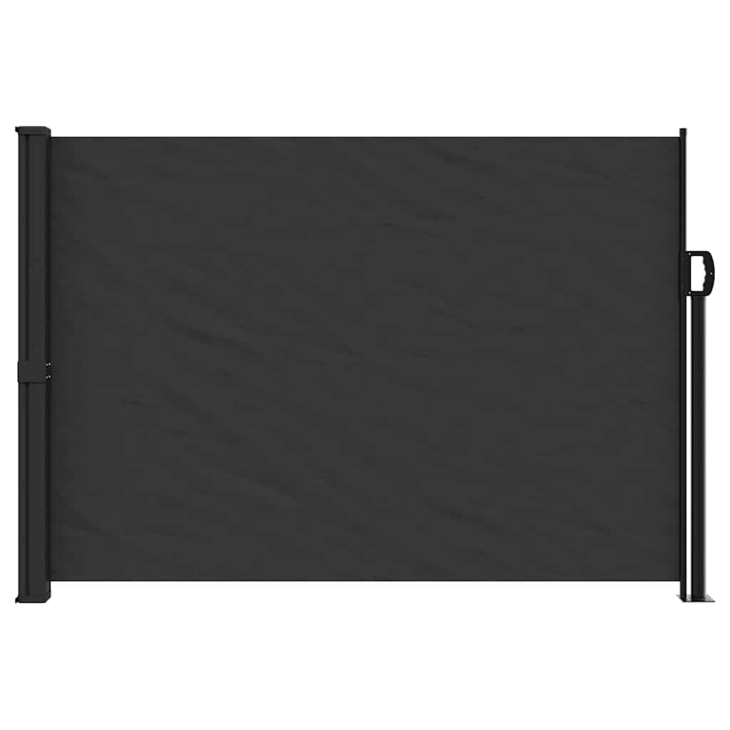 Uvlačiva bočna tenda 140 x 600 cm crna