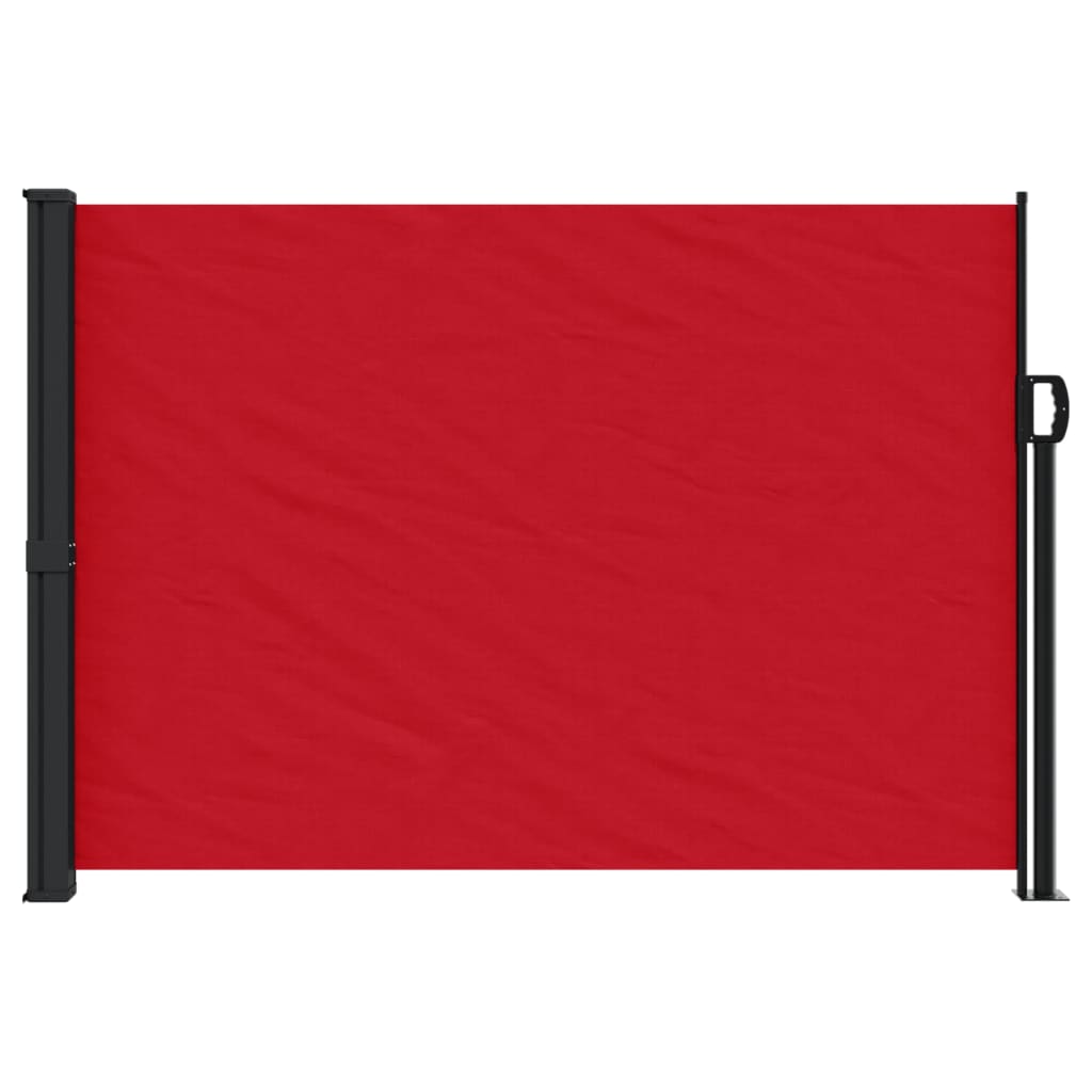 Uvlačiva bočna tenda 140 x 600 cm crvena