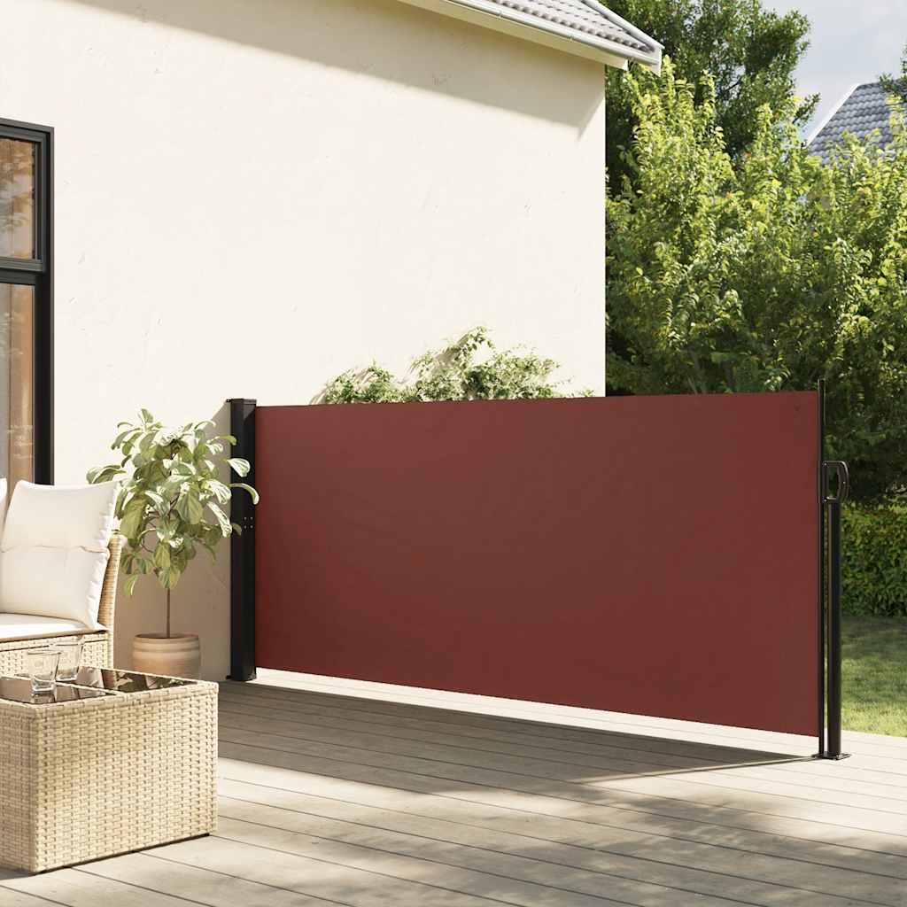 Uvlačiva bočna tenda 140 x 600 cm smeđa