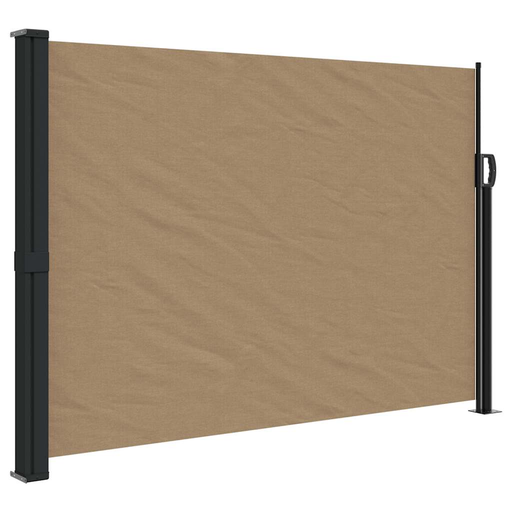 Uvlačiva bočna tenda smeđesiva 140 x 600 cm