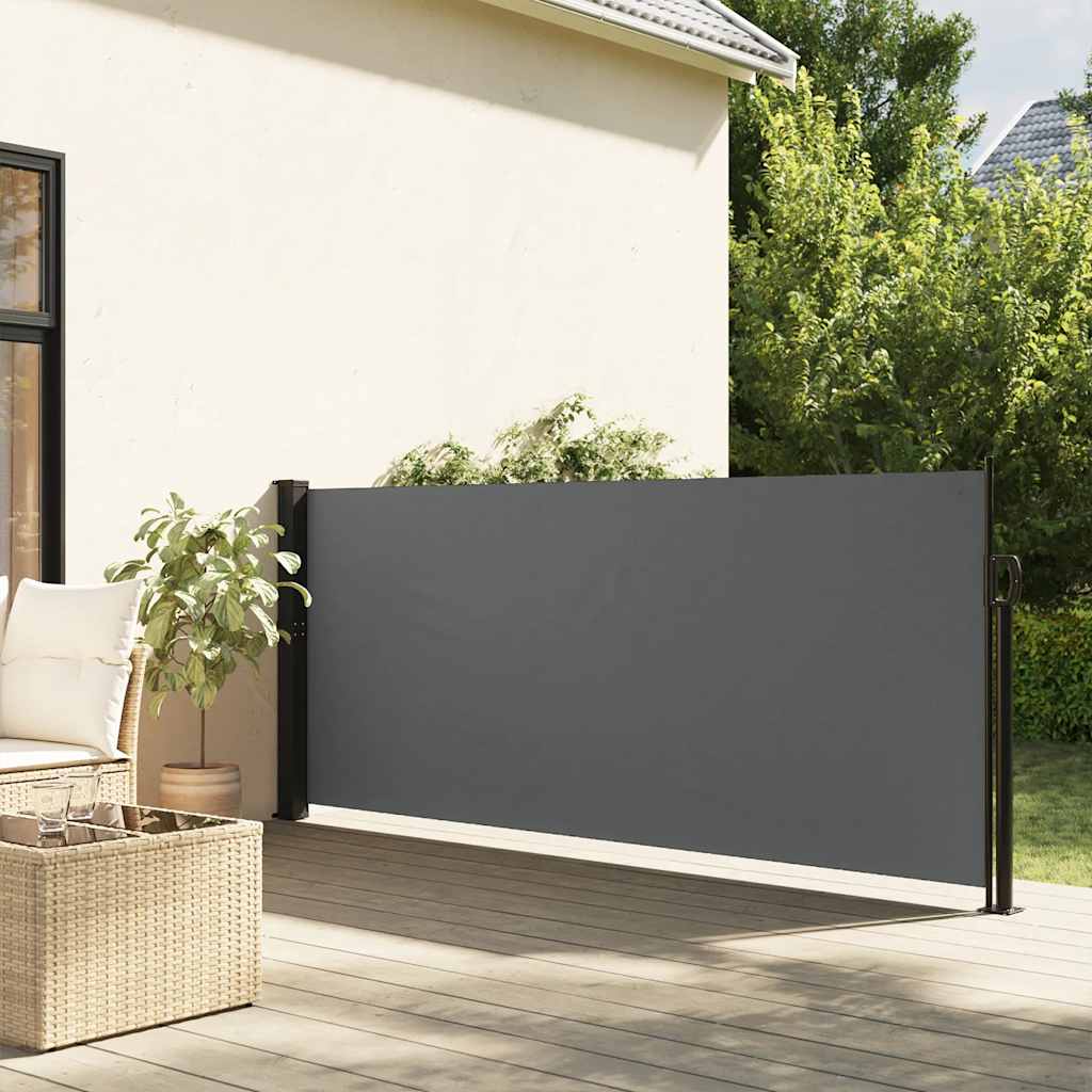 Uvlačna bočna tenda antracit boje 140x600 cm