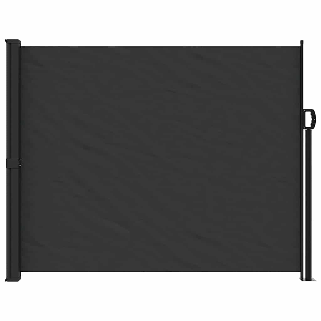 Uvlačiva bočna tenda 160 x 600 cm crna