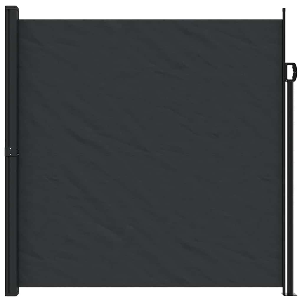 Bočna tenda na uvlačenje crna 200 x 600 cm
