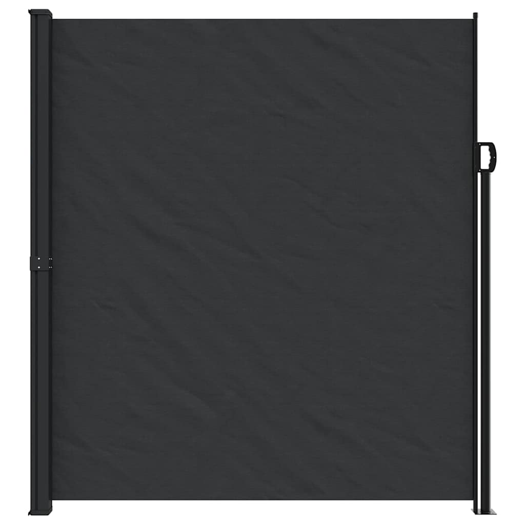 Bočna tenda na uvlačenje crna 220 x 600 cm