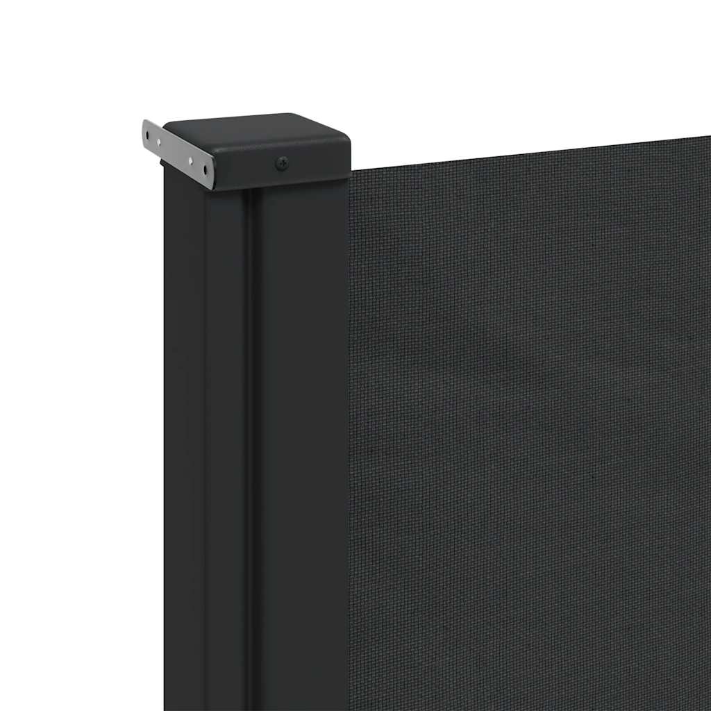 Bočna tenda na uvlačenje crna 220 x 600 cm