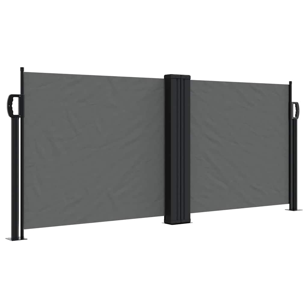 Uvlačiva bočna tenda 100 x 600 cm antracit