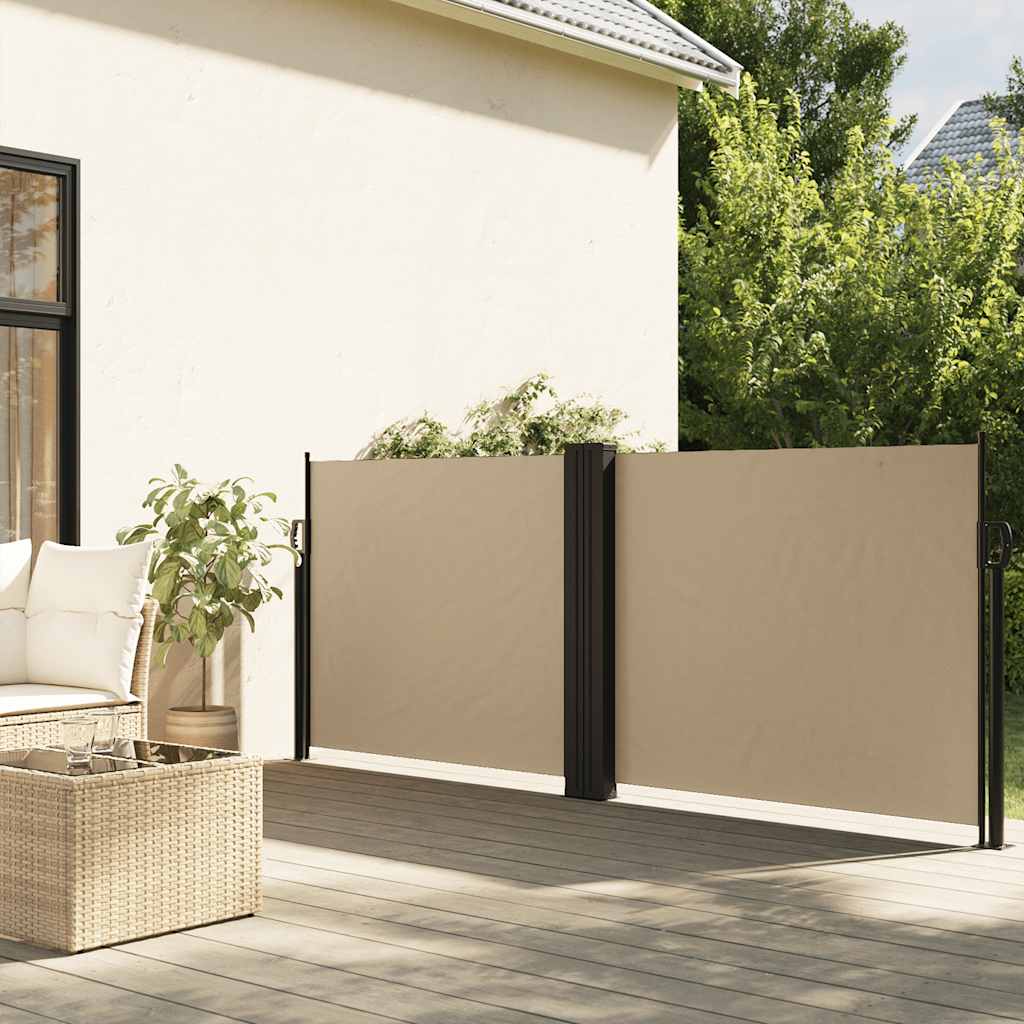 Uvlačiva bočna tenda 100 x 600 cm bež