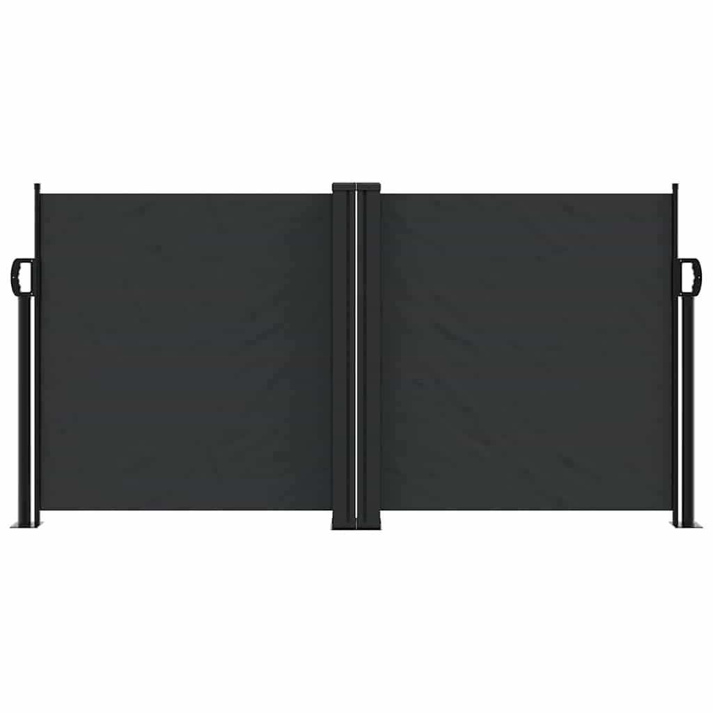 Uvlačiva bočna tenda 120 x 600 cm crna