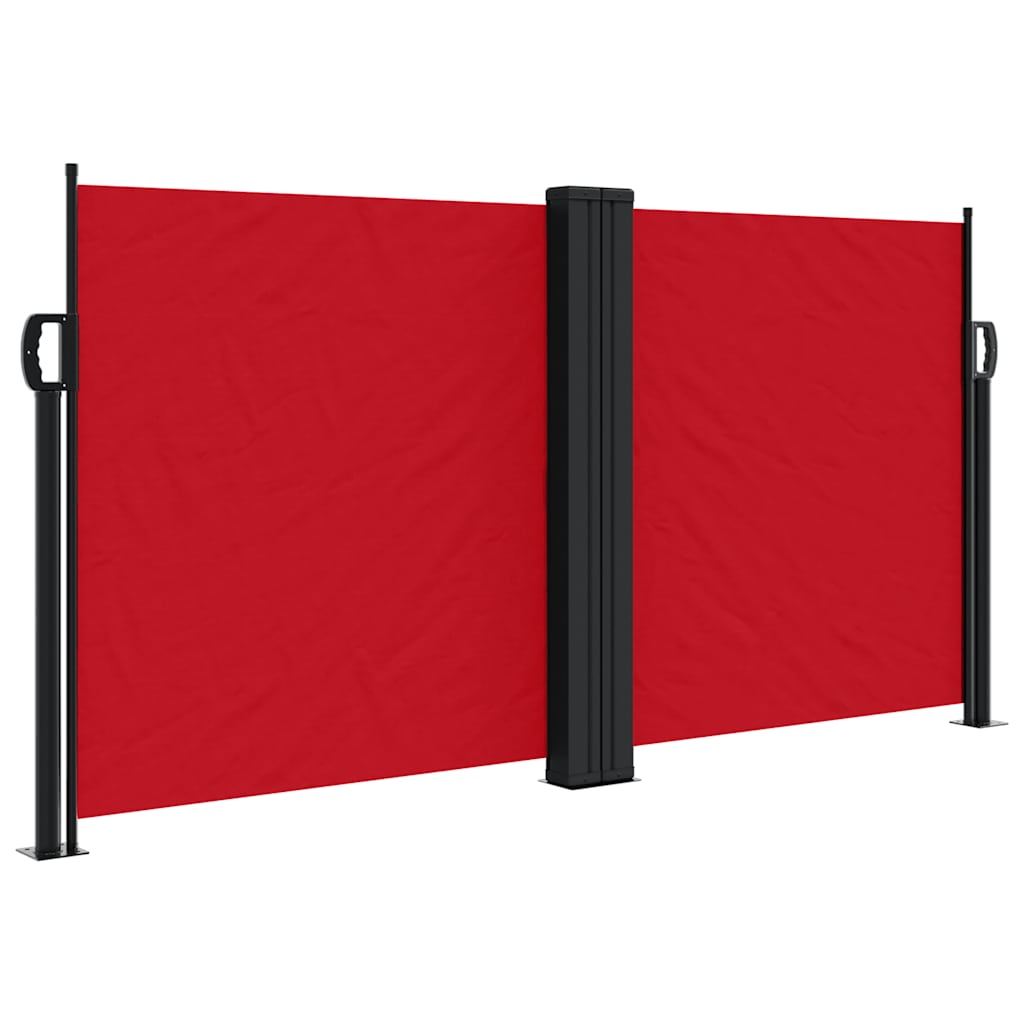 Uvlačiva bočna tenda 120 x 600 cm crvena