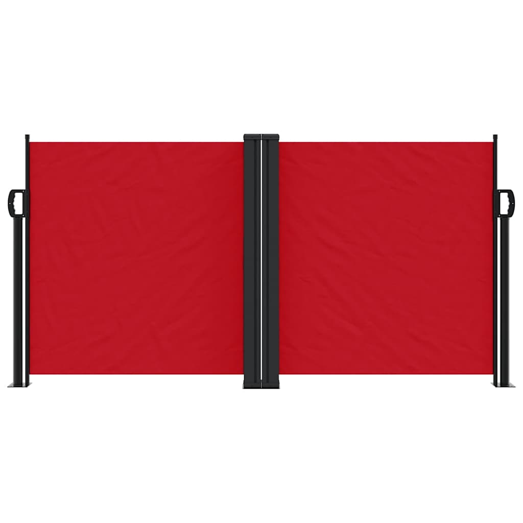 Uvlačiva bočna tenda 120 x 600 cm crvena