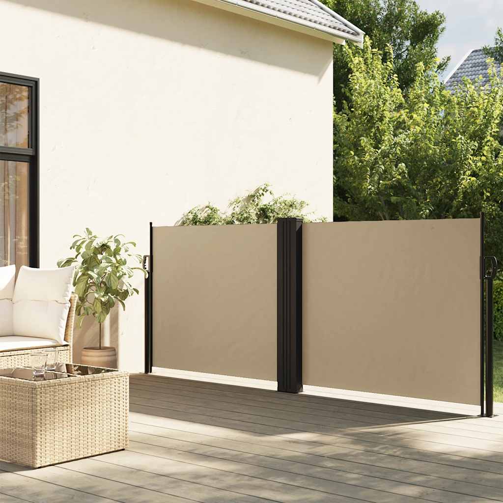 Uvlačiva bočna tenda 120 x 600 cm bež