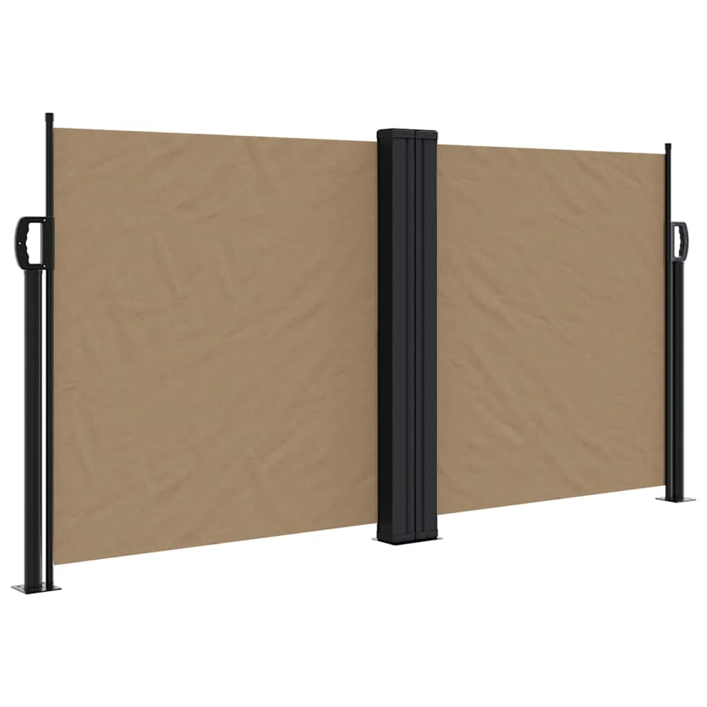 Uvlačiva bočna tenda 120 x 600 cm smeđesiva