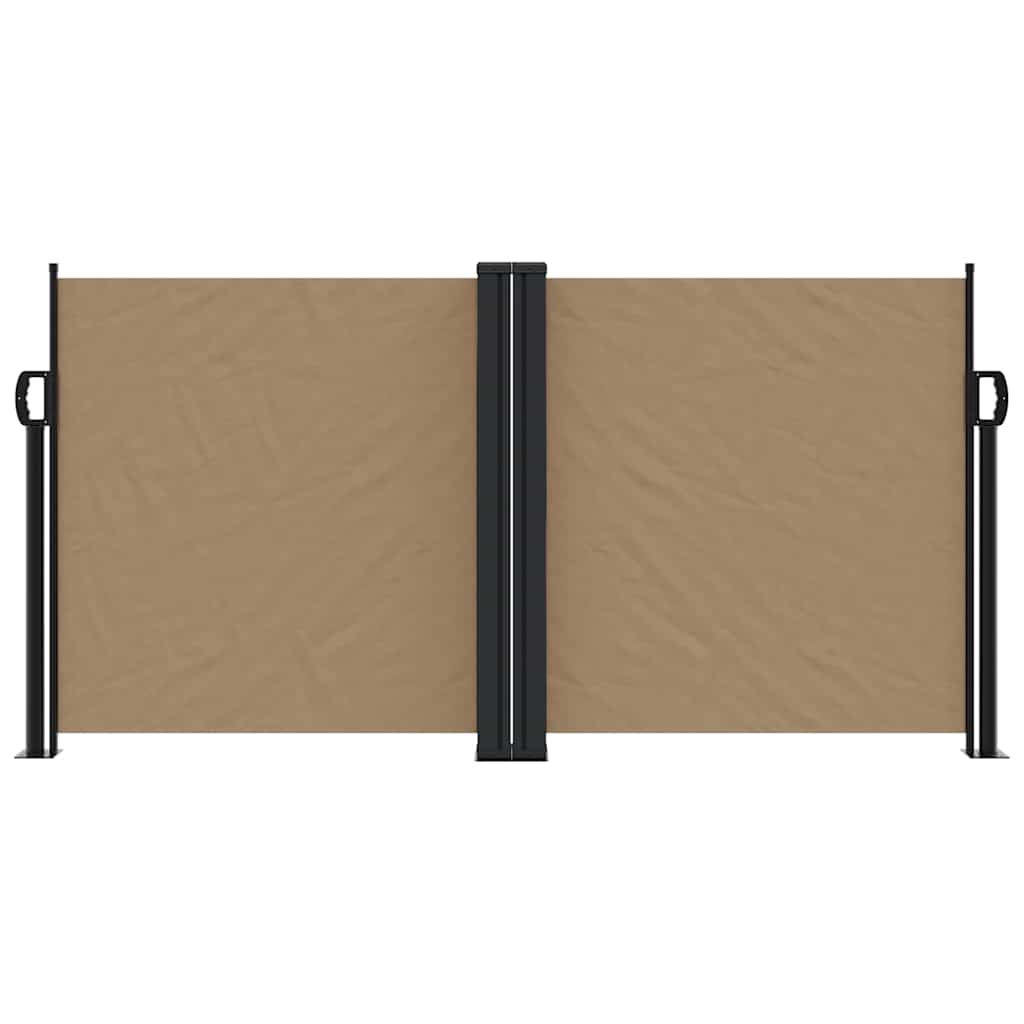 Uvlačiva bočna tenda 120 x 600 cm smeđesiva