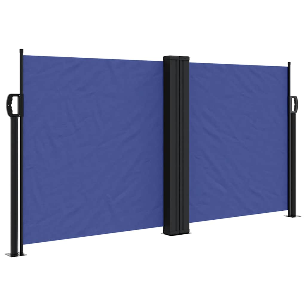 Uvlačiva bočna tenda 120 x 1000 cm plava