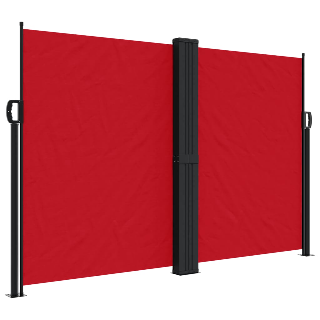 Uvlačiva bočna tenda 160 x 1000 cm crvena
