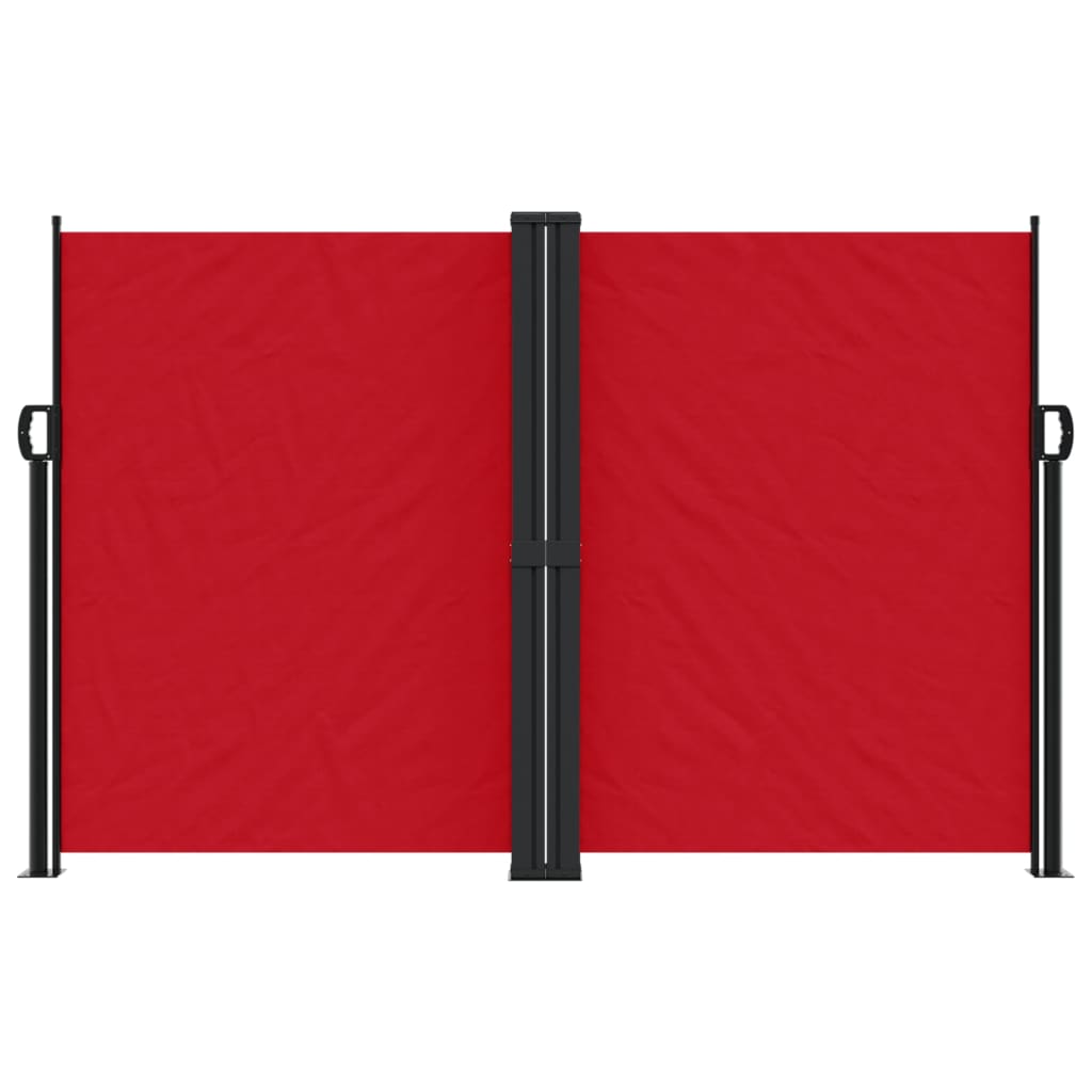 Uvlačiva bočna tenda 160 x 1000 cm crvena