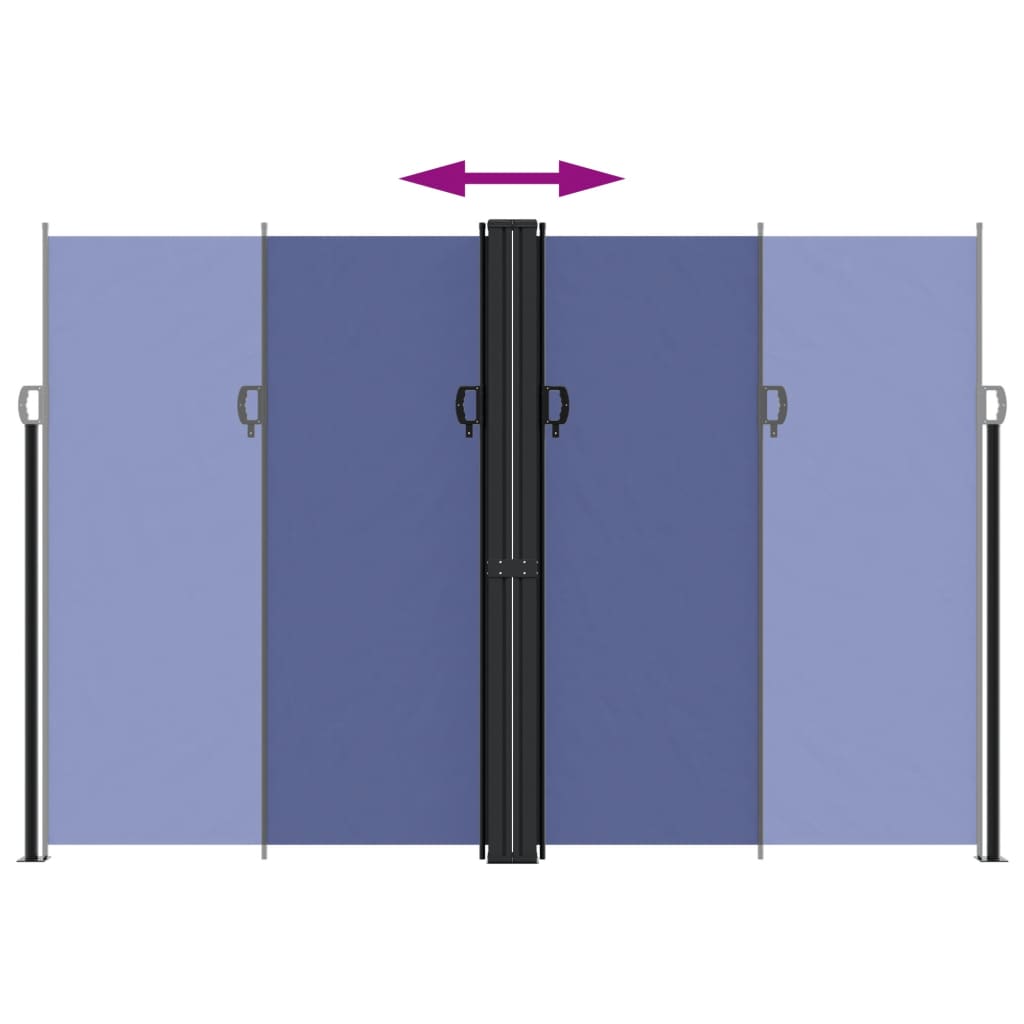 Bočna tenda na uvlačenje plava 220x1000 cm