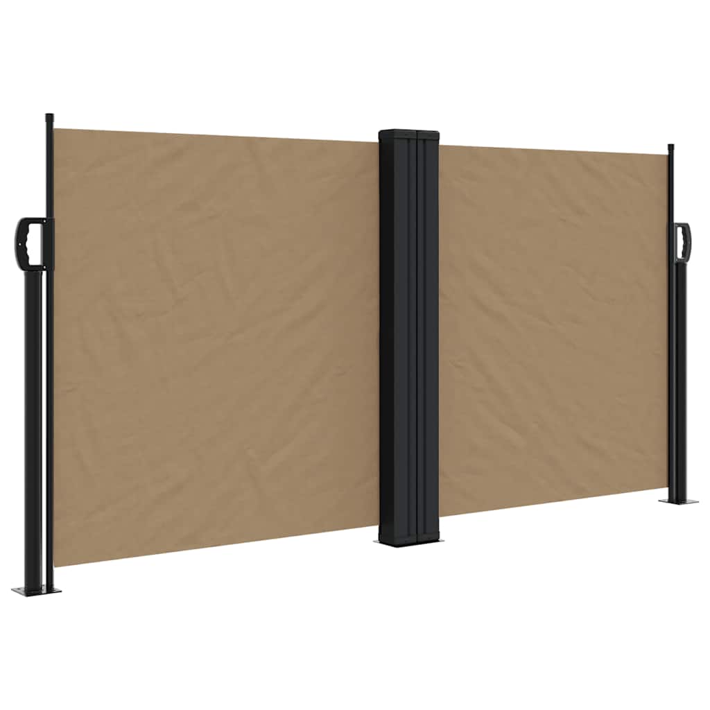 Bočna tenda na uvlačenje smeđesiva 120x1200 cm