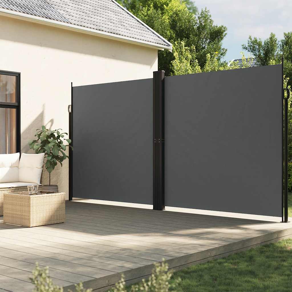 Bočna tenda na uvlačenje antracit 200 x 1200 cm