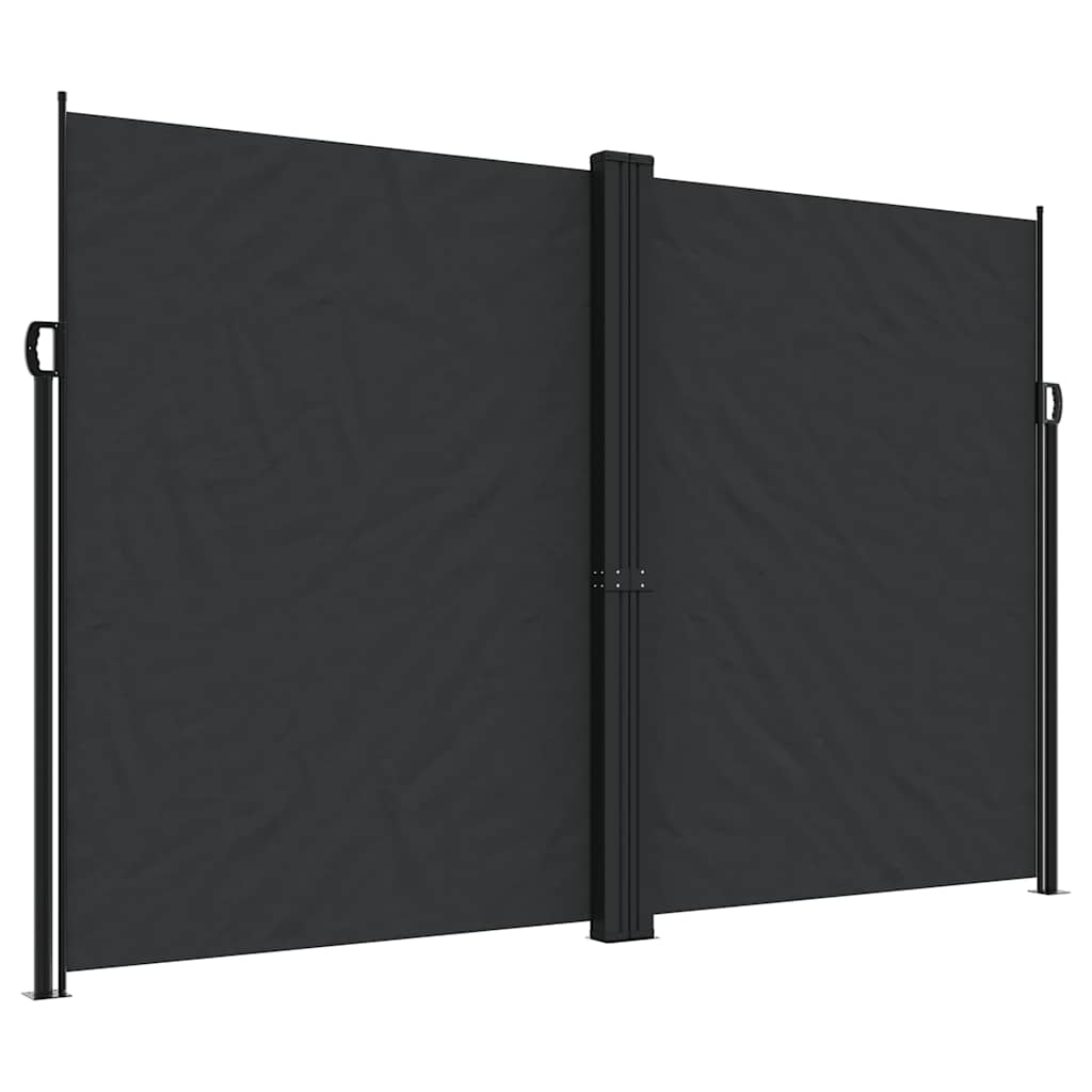 Bočna tenda na uvlačenje crna 220 x 1200 cm