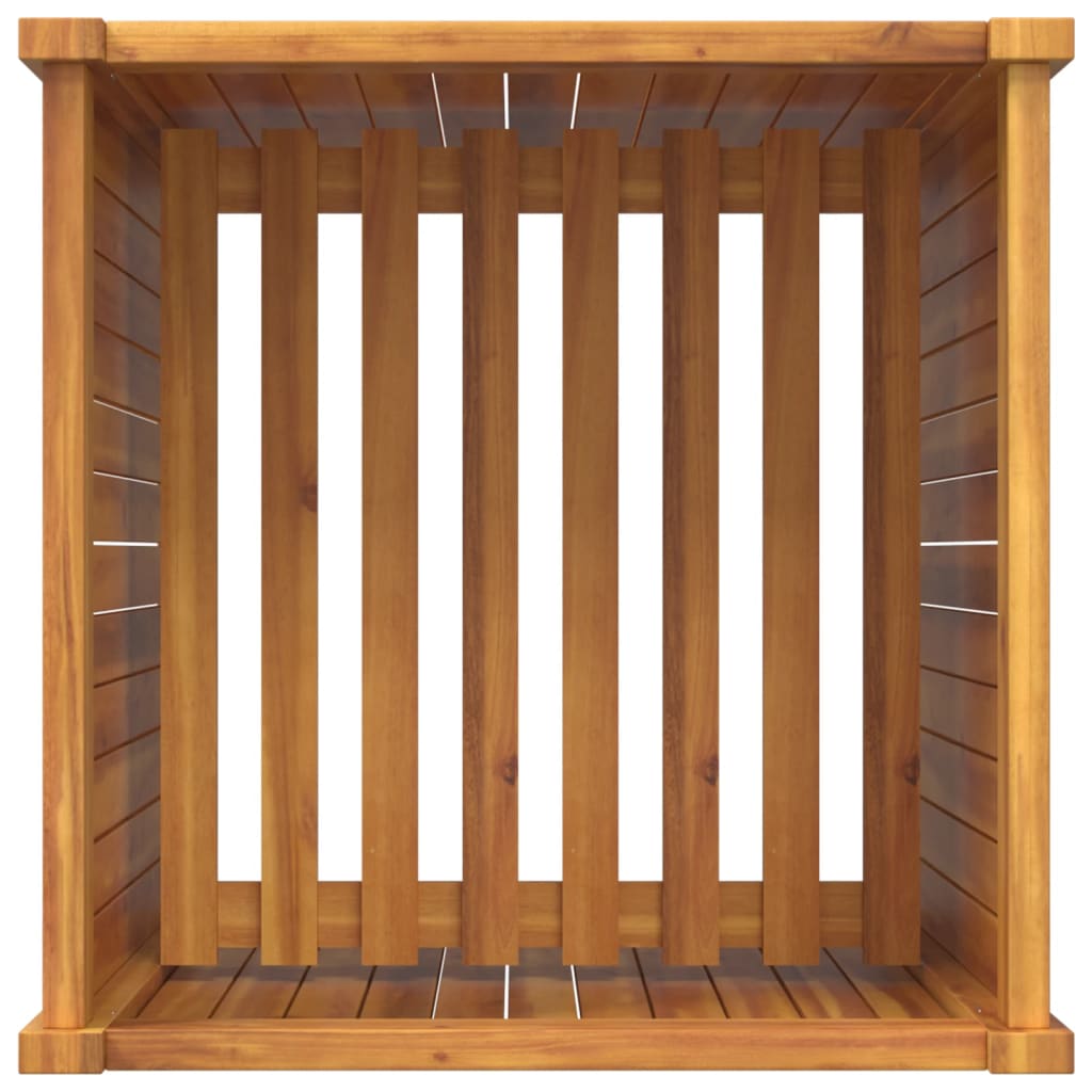 Vrtna sadilica s oblogom 50x50x75 cm od masivnog drva bagrema