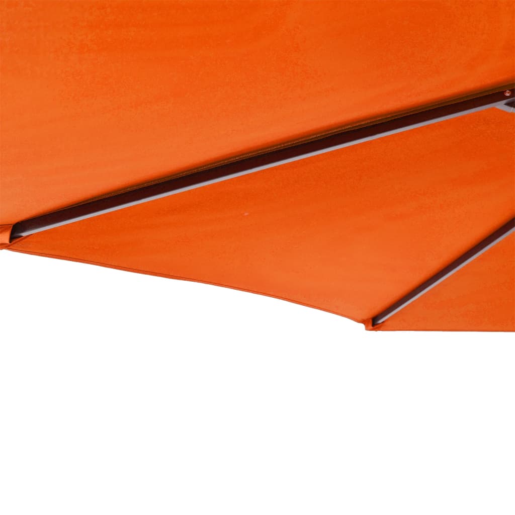 Vrtni suncobran s čeličnom šipkom terakota 225 x 225 x 212 cm